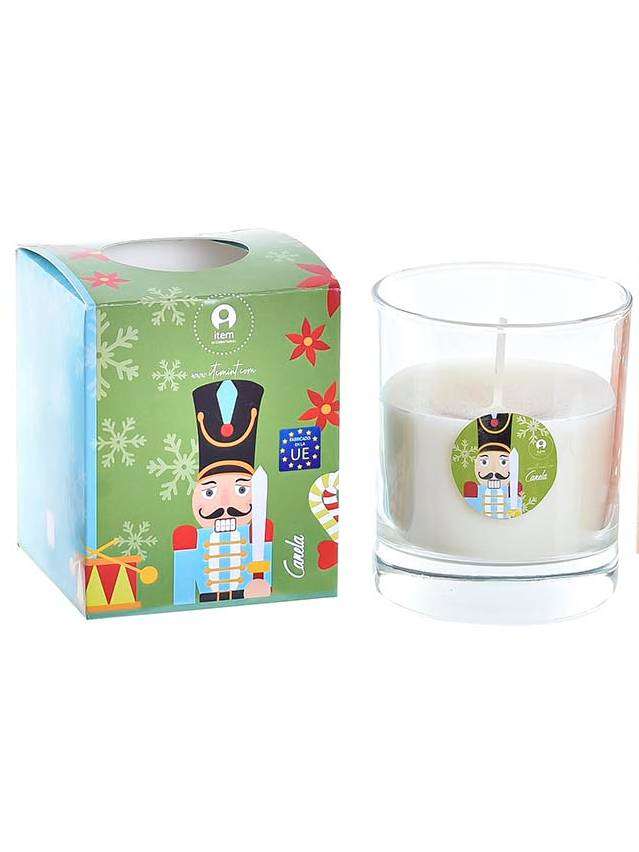 Candela In Cera Babbo Natale In Confezione Regalo