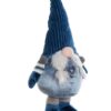 Figura Gnomo Azzurro Con Barba Bianca