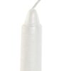 Set 4 Pz Candela In Cera Bianco Perlato E Cristallo