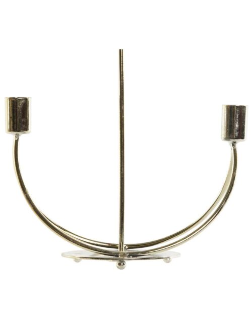 Candelabro in Metallo Dorato 3 Candele