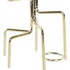 Candelabro In Metallo Dorato 5 Candele 11X11X32 Cm