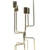 Candelabro In Metallo Dorato 5 Candele 11X11X32 Cm