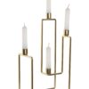 Candelabro In Metallo Dorato 4 Candele
