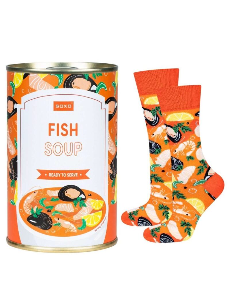 Calzini Unisex Zuppa Di Pesce In Scatola Colorati