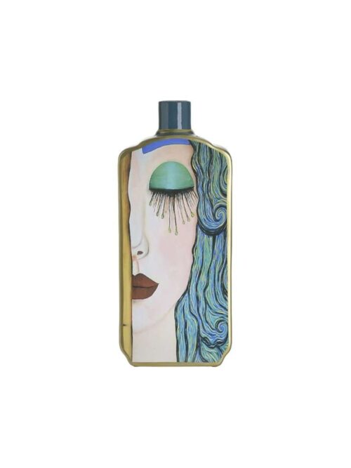 Vaso Viso in Ceramica con Design Astratto - 48 cm
