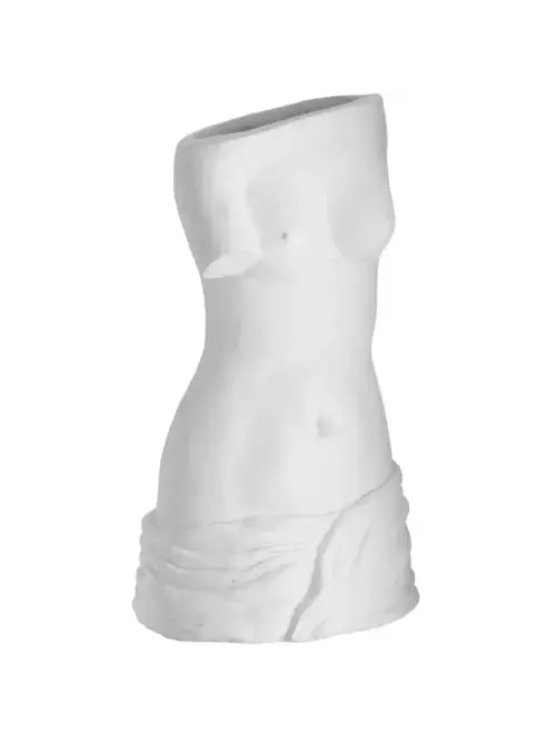 Portaombrelli Busto di Donna in Resina Bianca