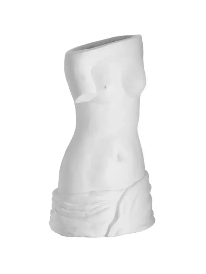 Portaombrelli Busto Di Donna In Resina Bianca