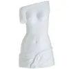 Portaombrelli Busto Di Donna In Resina Bianca