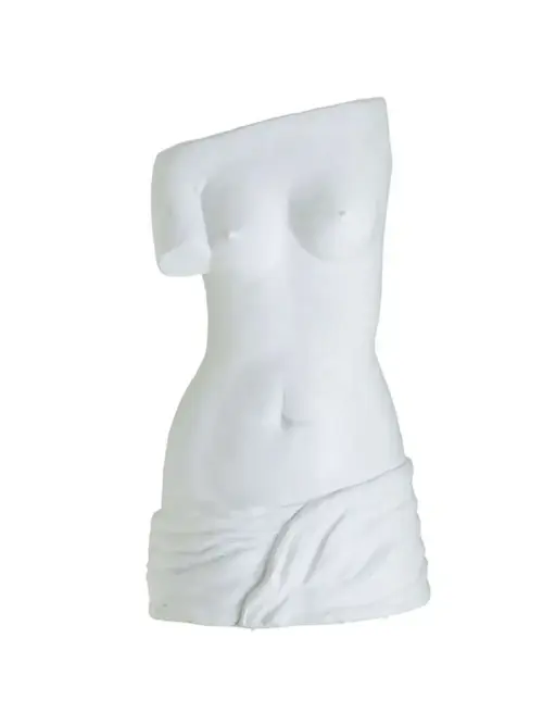 Portaombrelli Busto di Donna in Resina Bianca