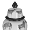 Vaso Decorativo Con Coperchio Zebrato