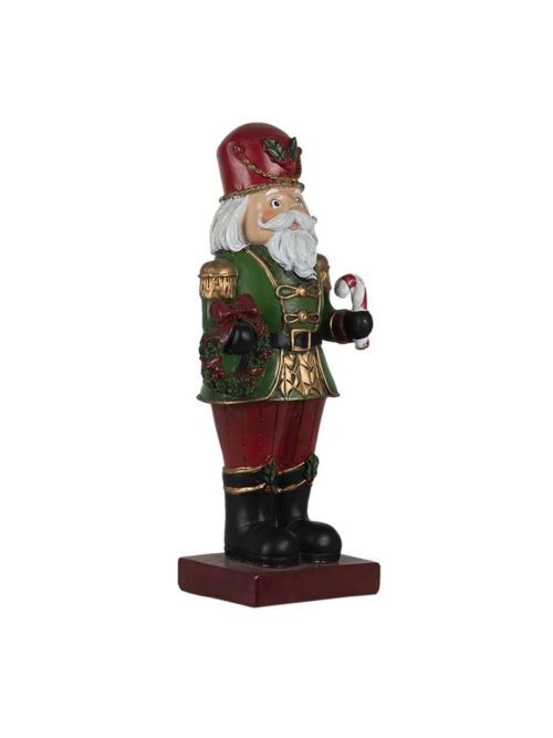Statuetta Schiaccianoci Rosso/Verde in Poliresina