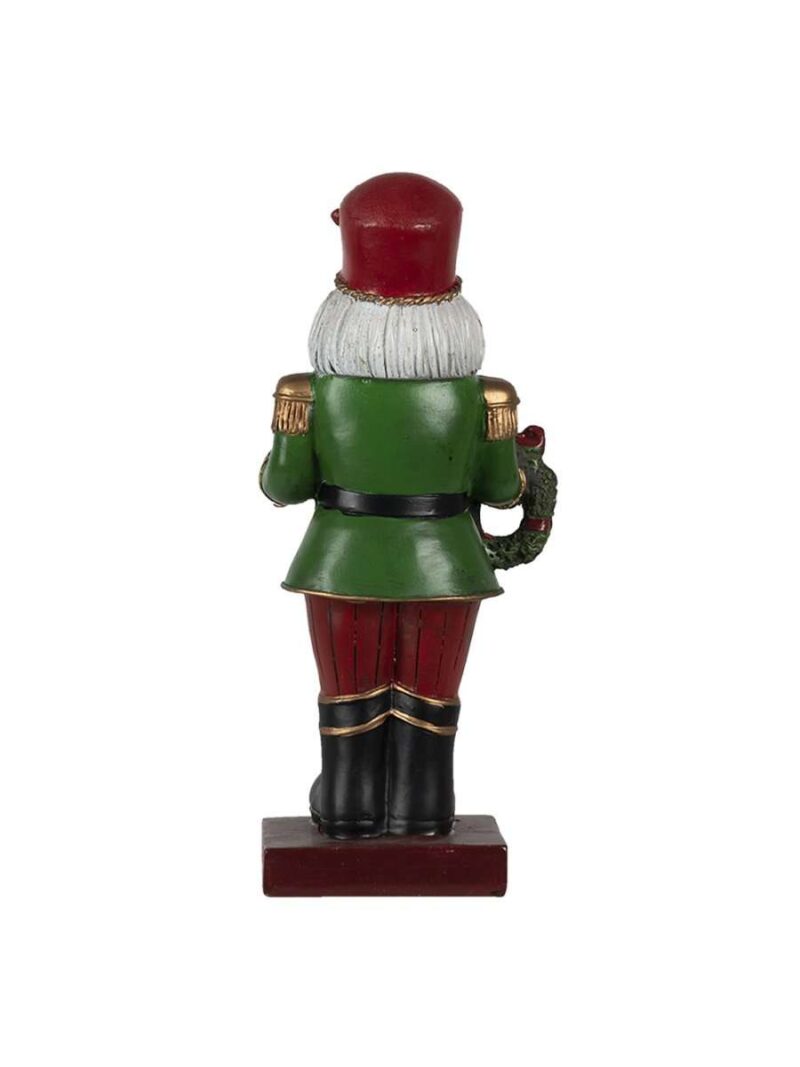 Statuetta Schiaccianoci Rosso/Verde In Poliresina