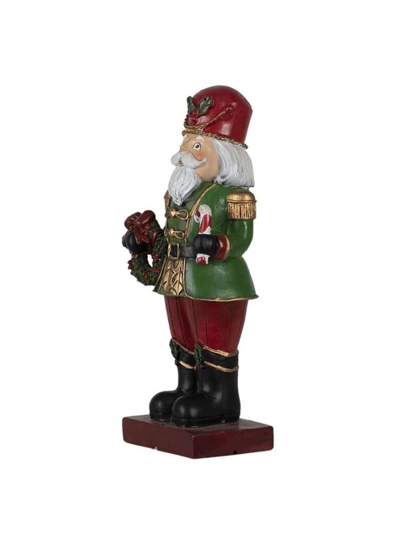 Statuetta Schiaccianoci Rosso/Verde In Poliresina