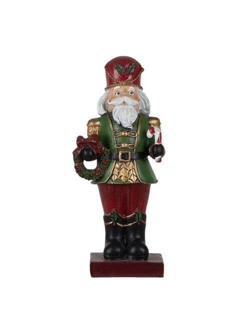 Statuetta Schiaccianoci Rosso/Verde in Poliresina