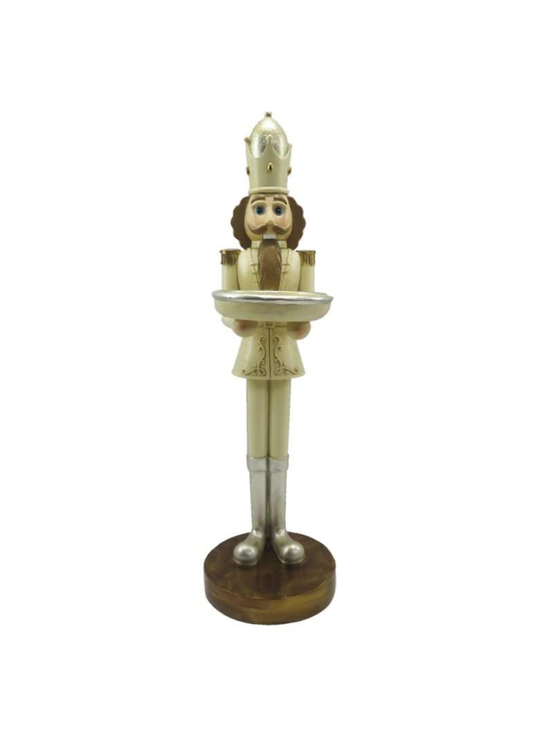 Statuetta Schiaccianoci In Poliresina H40 Cm