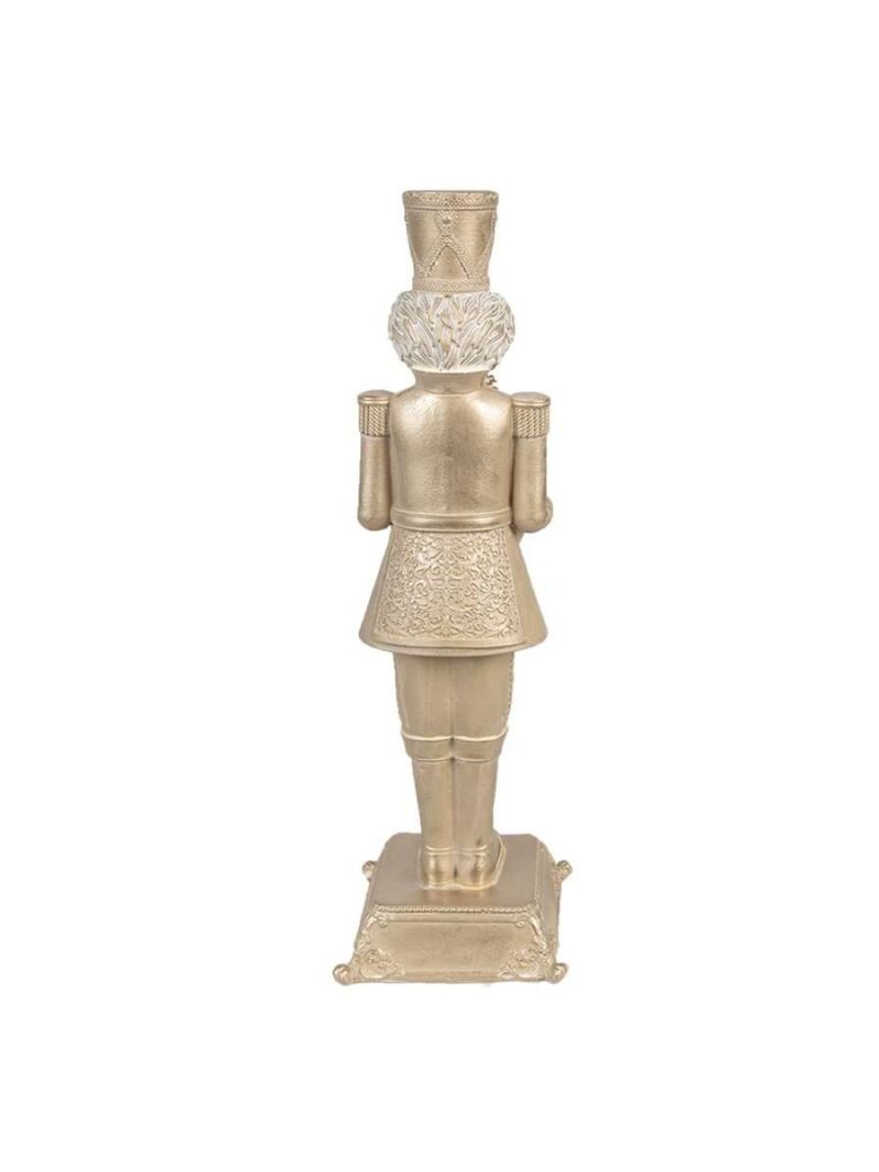 Decorazione Natalizia Schiaccianoci Con Led 32 Cm Oro