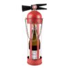 Portabottiglie Estintore In Metallo Rosso 41 Cm