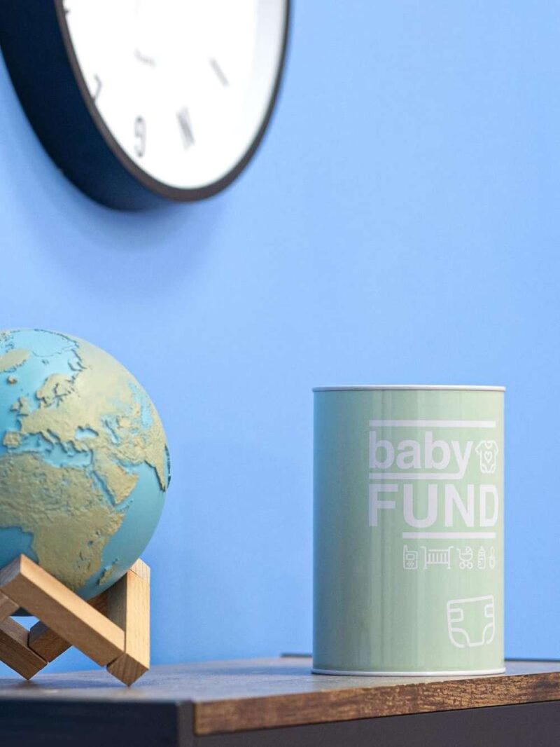Salvadanaio Originale Baby Fund In Acciaio