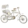 Modellino Bici Rickshaw In Metallo E Legno