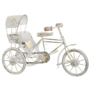 Modellino Bici Rickshaw in Metallo e Legno
