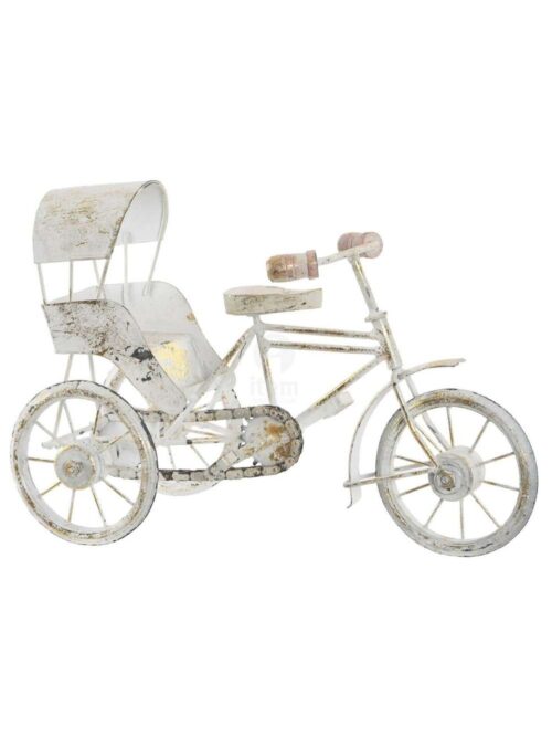 Modellino Bici Rickshaw in Metallo e Legno
