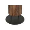 Colonna Portacandela In Legno Naturale Riciclato Intagliata