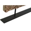 Scultura Legno Antico Intagliata A Mano, Decorazione Legno Con Supporto Metallo, Scultura Artigianale Legno Antico, Scultura Legno Su Base Metallo, Arredamento Rustico Moderno Scultura, Scultura Decorativa Legno Intagliato