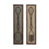 Decorazione Da Parete Posate In Legno E Metallo