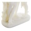 Figura Decorativa Di 3 Ancelle In Resina Bianca