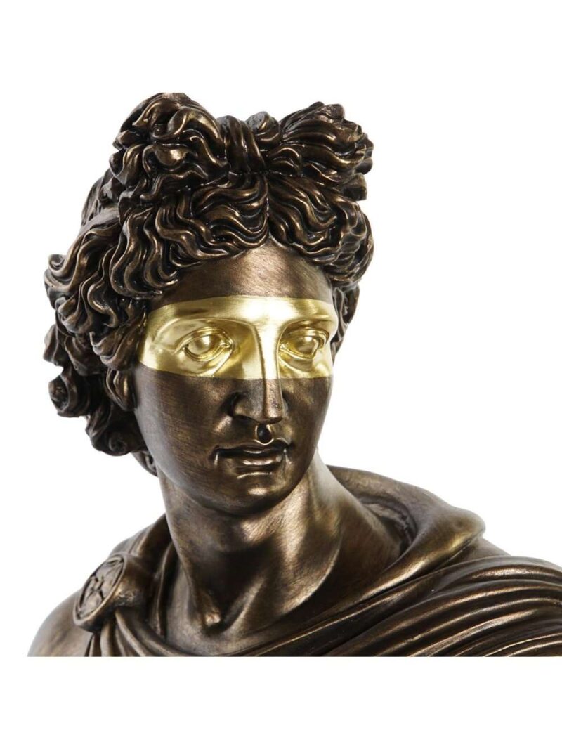 Busto Di Apollo In Resina Ramato