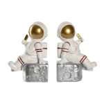 Fermalibri Astronauta in Resina Set 2 Pezzi