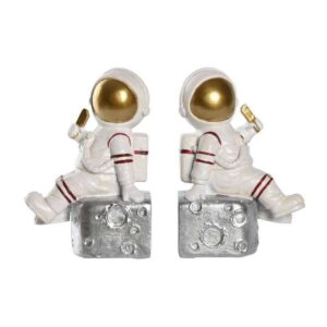 Fermalibri Astronauta in Resina Set 2 Pezzi