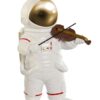 Decorazione Astronauta Musicista E Cantante In Resina