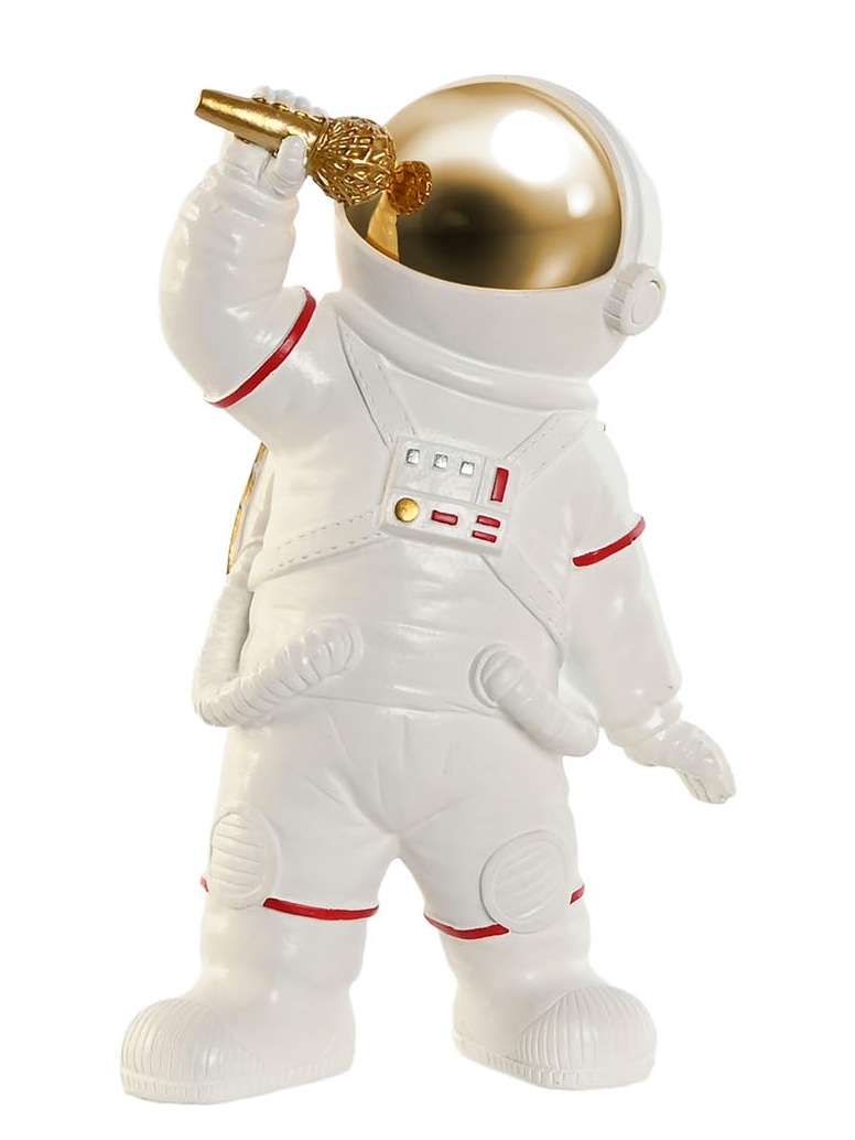 Decorazione Astronauta Musicista E Cantante In Resina