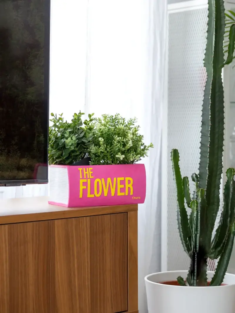 Vaso The Flower - Libro Rosa