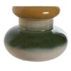 Vaso In Gres Porcellanato Multicolore Ocra E Verde