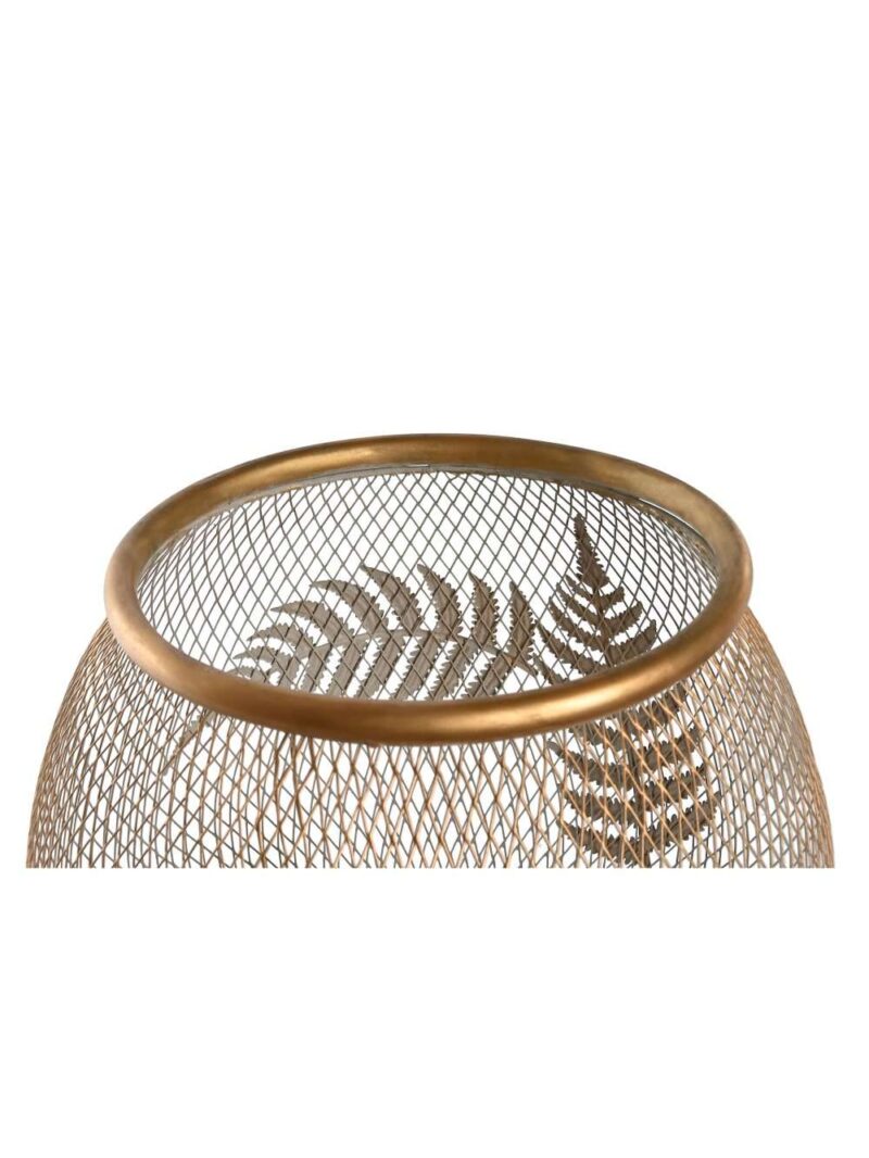 Lampada Da Tavolo Foglia In Metallo E Legno