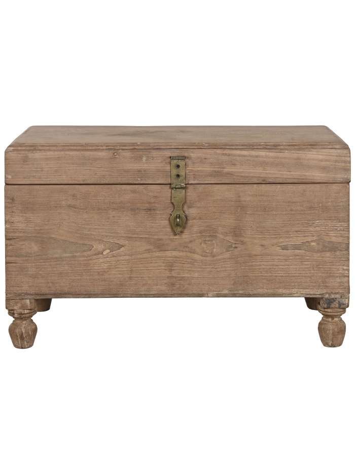 Mb-213892_1 Baule In Legno Naturale Invecchiato Vintage