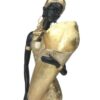 Donna Africana Fioriera Decorativa In Resina