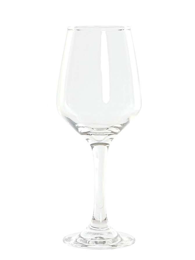 Set 6 Bicchieri Da Vino Bianco In Cristallo Trasparente