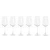 Set 6 Bicchieri Da Vino Bianco In Cristallo Trasparente