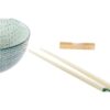 Set Sushi X2 In Bamboo E Ciotole Gres 30X21X7 Verde