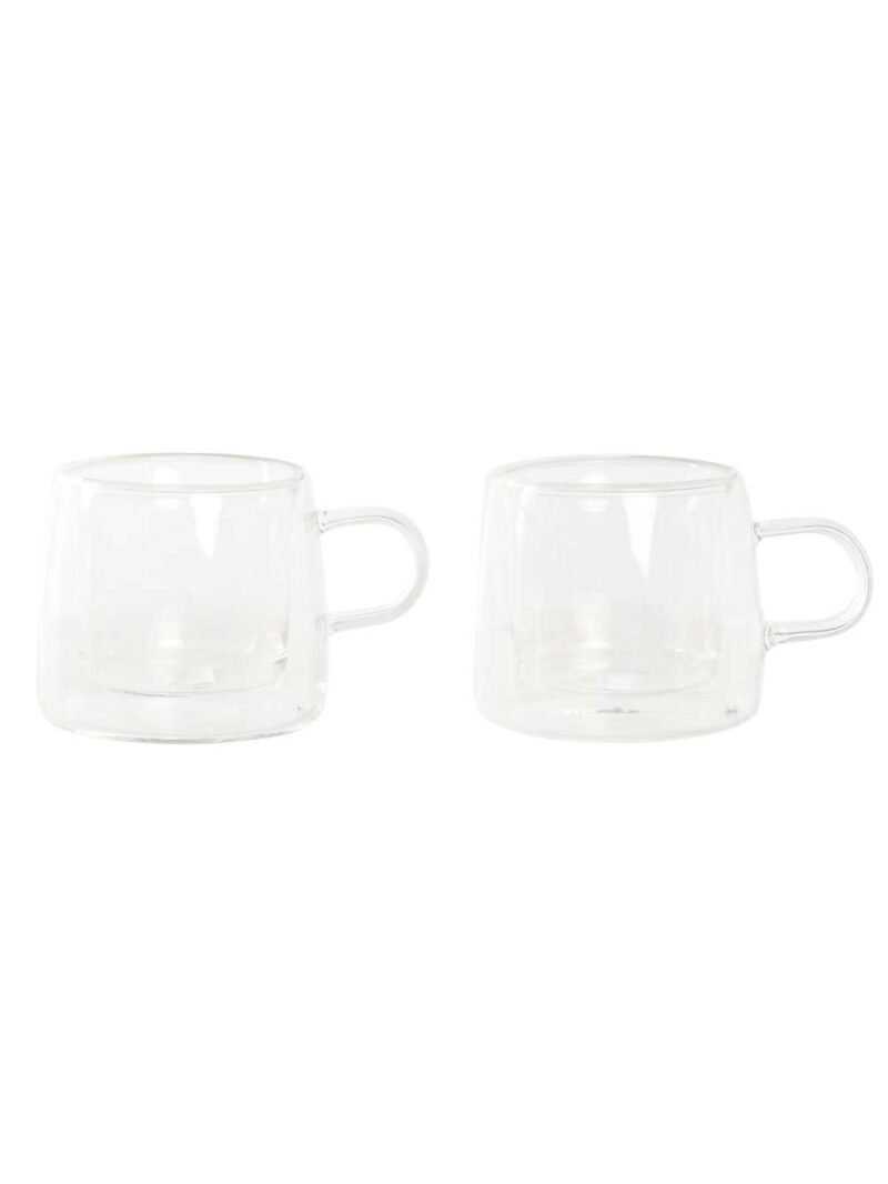 Set 2 Tazzine In Cristallo Borosilicato - 80Ml