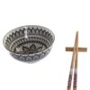 Set Sushi X2 In Bamboo E Ciotole Gres 30X21X7 Multicolore