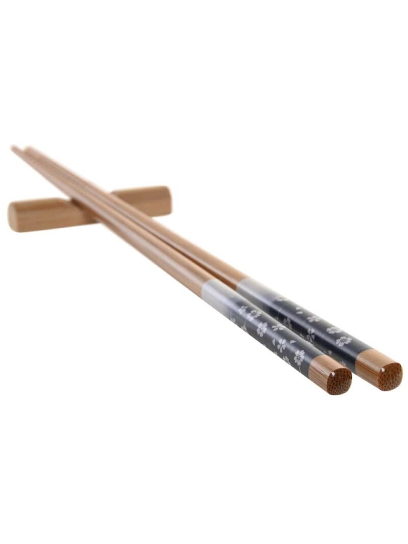 Set Sushi X2 In Bamboo E Ciotole Gres 30X21X7 Multicolore