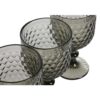 Set 6 Bicchieri Da Vino In Vetro Grigio 325Ml