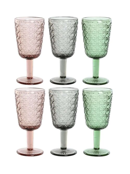Set 6 Bicchieri in Cristallo per Acqua e Bibite 285 ml