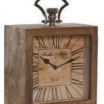 Orologio da Tavolo in Legno di Mango e Alluminio