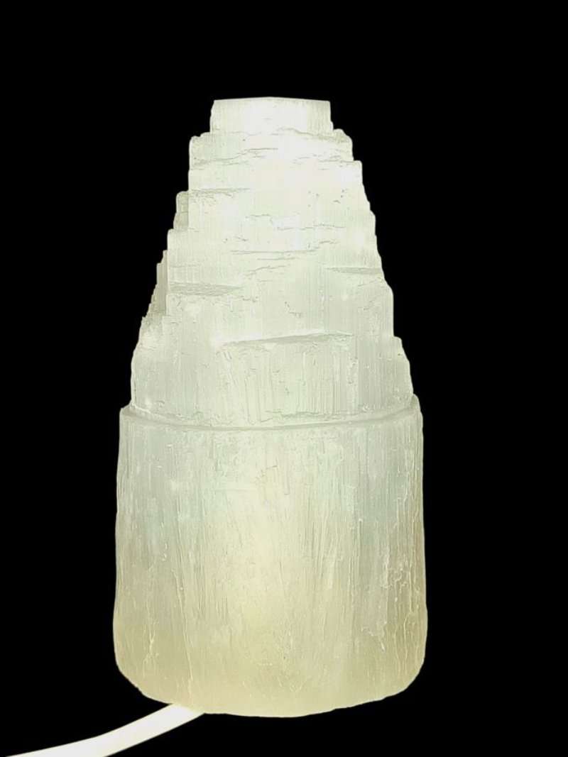 Lampada Cilindro In Selenite H15Cm