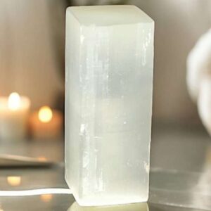 Lampada Rettangolare in Selenite h20cm